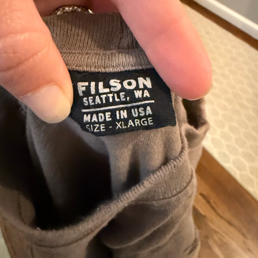 Filson men’s Taupe long sleeve tshirt